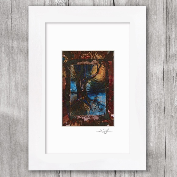 Tree Print in Mat from original painting by Kathy Morton Stanion - Tree Spirit - Picture 4 of 4